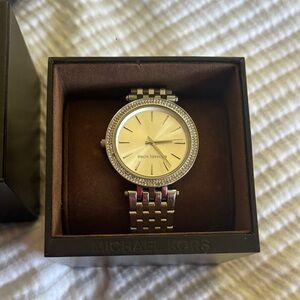 Michael Kors Silver and Gold Watch